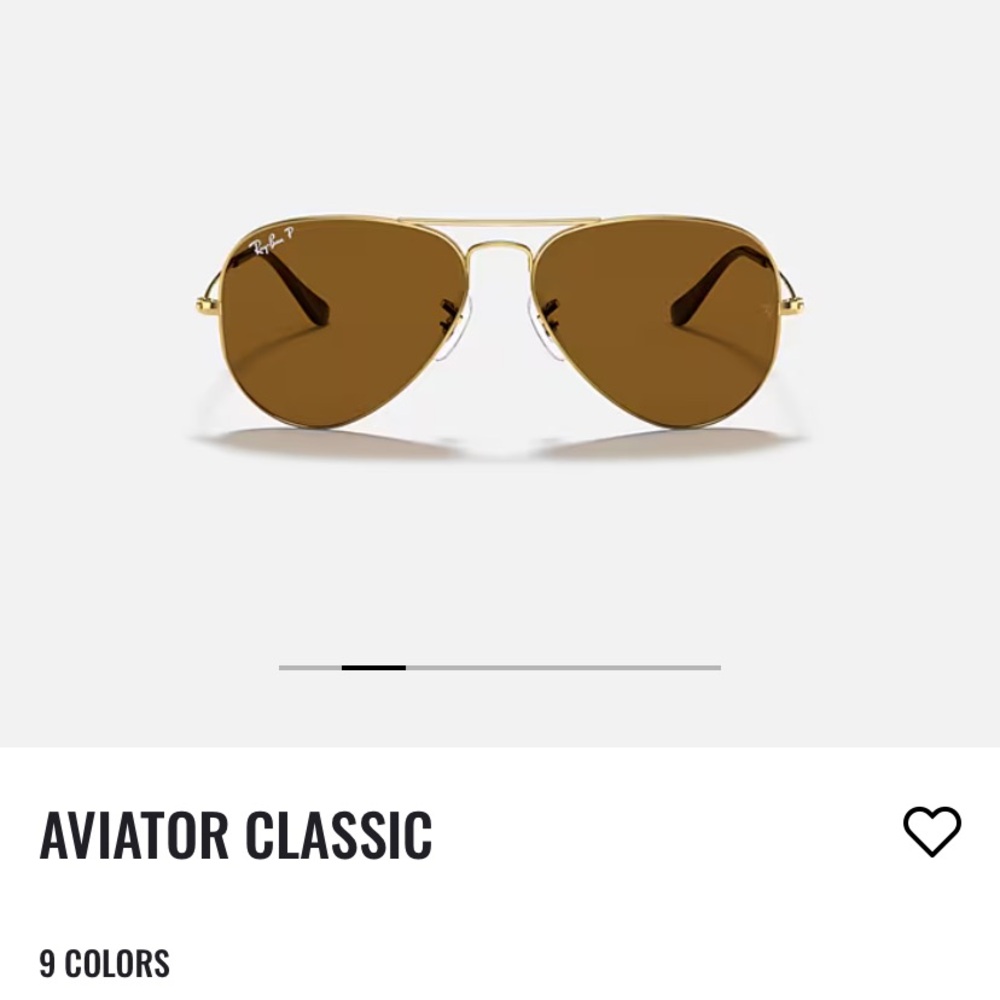 Ray-Ban Gold Frame Aviators with Brown Lenses